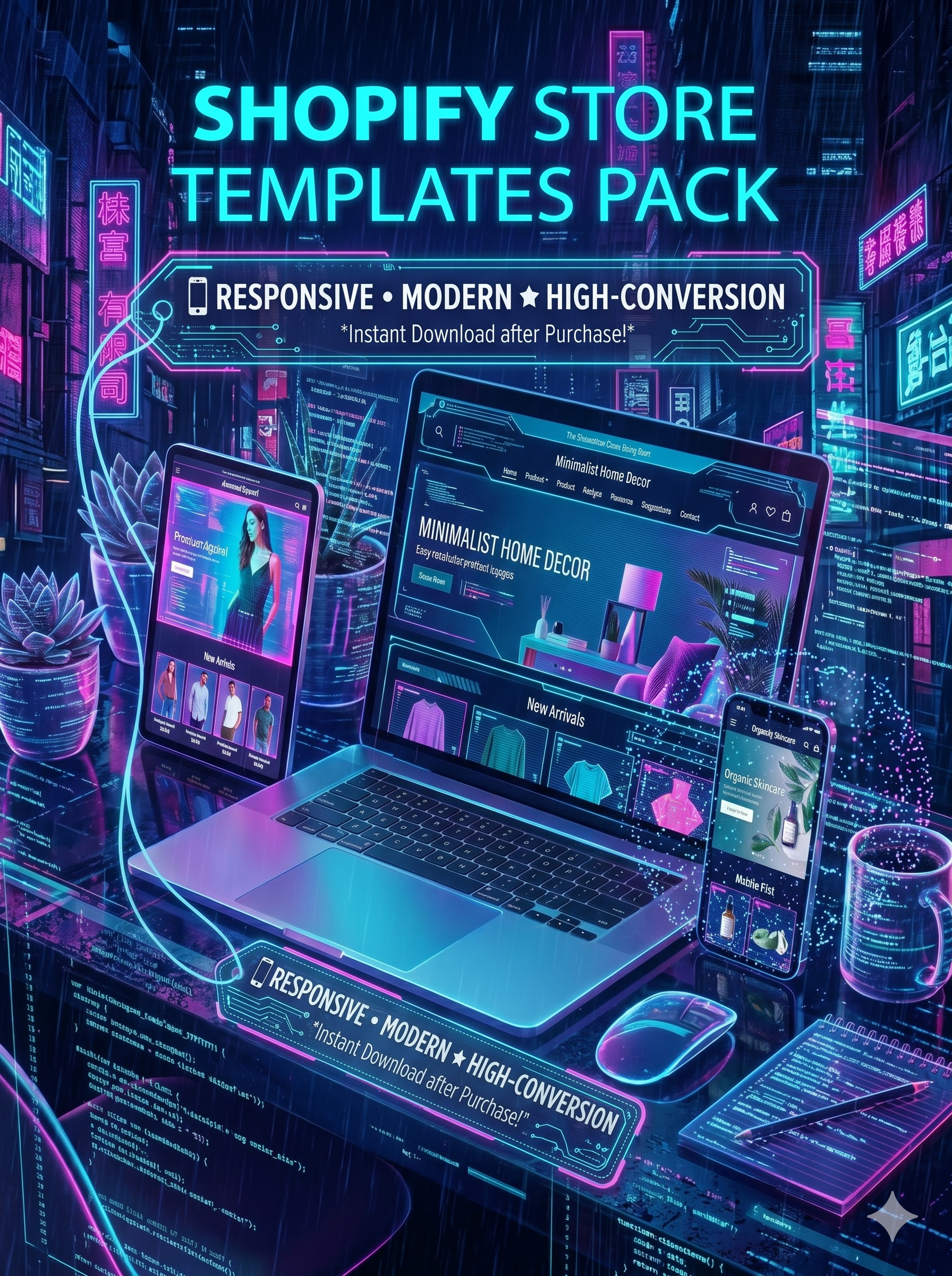 33 Shopify Responsive Templates: Modern & High-Conversion Themes for E-commerce Success
