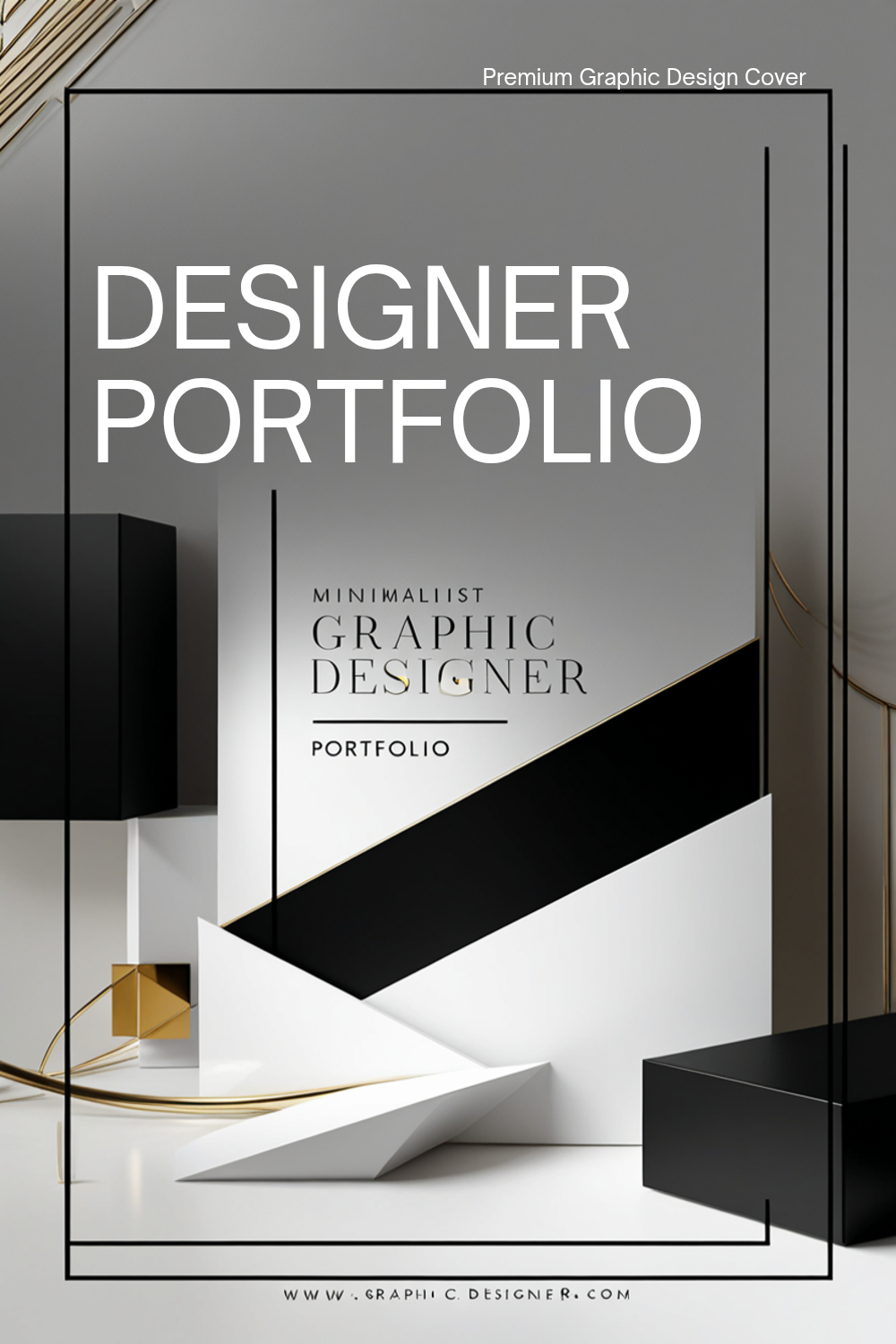 Professional Graphic Design Portfolio | Fully Editable Canva Template +bonus: color palette for designers